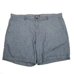 MICHAEL Michael Kors Striped Cotton Summer 7.5" Short Shorts Mens 38 Navy Blue